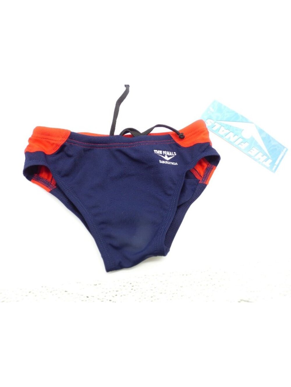 The Finals Endurotech Stretch Youth Racer/Swim Brief, Size 24, Navy/Red